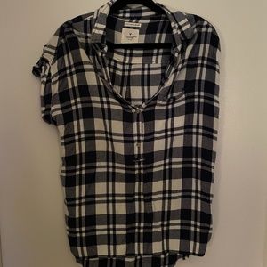 Flannel V Neck
